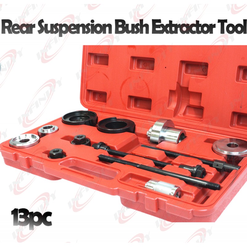 13pc Rear Suspension Bush Extractor Tool Set Replac Axle Mounting